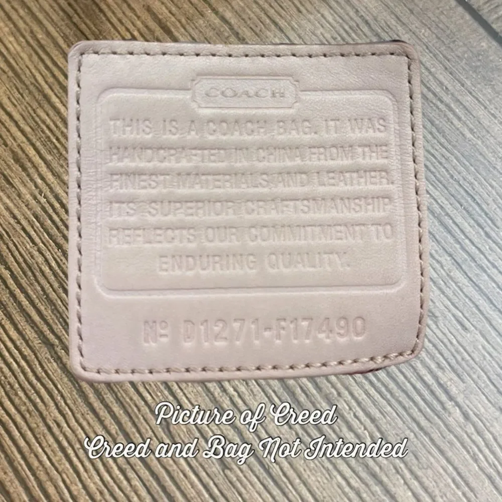 COACH Coach Signature Pinkish Duffel Shoulder Bag F17490 Hangtag Only